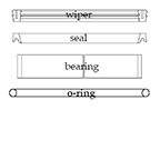 3-3/4" Seal Kit w/o O-Rings
