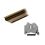 Din 35 Rail, Steel Slotted
