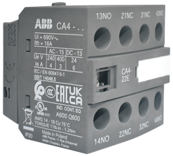 Auxiliary Contact Block, CA5 Series, CA5-22E