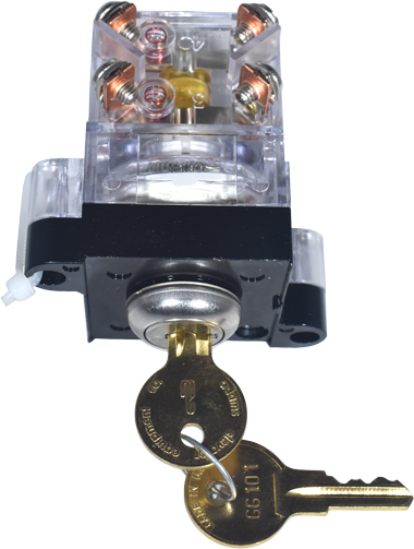 Keyswitch, SS, Momentary, 4 Contact Base, GG101