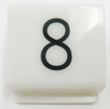 P.I. LENSES, #8, 1-5/8" SQUARE