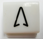 P.I. LENSE, UP ARROW, 1-5/8" S