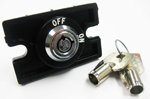 KEYSW/HALO "OFF ON", 2POS REM
