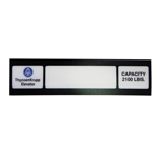 PLATE, 2100LB CAPACITY LENS