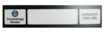 PLATE, 3000LB CAPACITY LENS