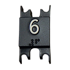 Spacer 1.25" SQ Marked # 6