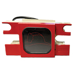 Fire hat Jewel Assy, Sq - Red Bezel 24V