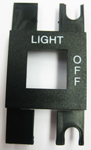 BEZEL, KEYSWITCH "LIGHT/OFF"