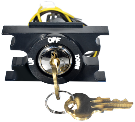 Keyswitch, Hall Reg Intermed, Round Black