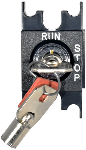 Keyswitch, car Run/Stop 2Pos