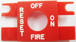 Bezel, Red "OFF-ON-FIRE-RESET"