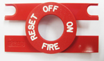 Bezel, Red "OFF-ON-FIRE-RESET"