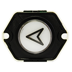 Push Button, 24V Dupar N.O. Rnd, Blank