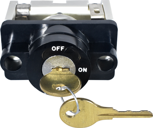 Key Switch, 2 POS, 2R, Horizontal