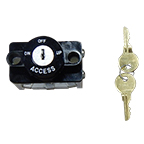 3pos Acess Up/Dn BLK Horizontal Key Switch