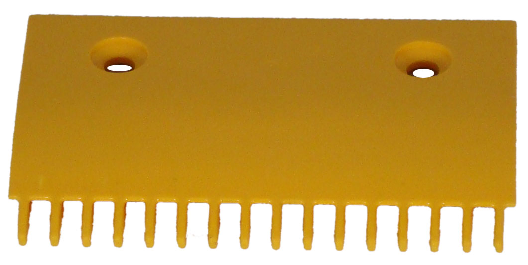 Comb Plate, Yellow, Cntr Long