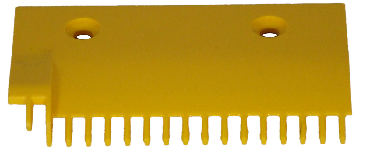 Comb Plate, Yellow, Left