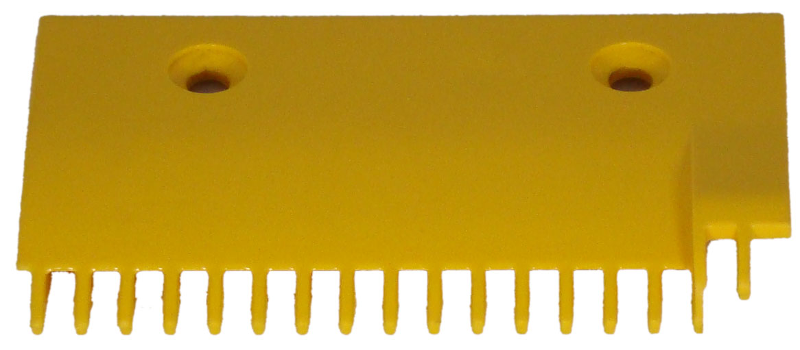 Comb Plate, Yellow, Right