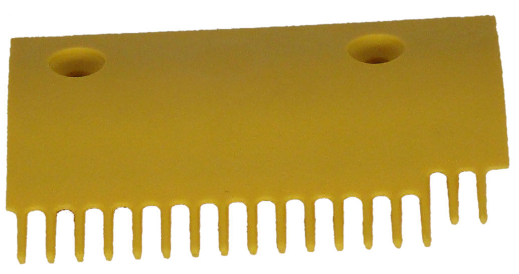 Comb Plate, Yellow, Left