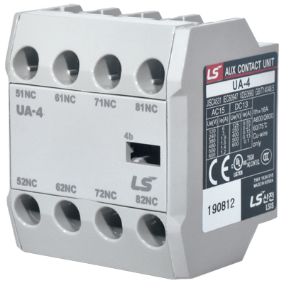 4 N.C. AUX CONTACT BLOCK