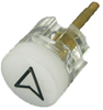 BUTTON & STEM ONLY, WHITE ROUN