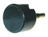 BUTTON & STEM, ROUND BLACK 7/8