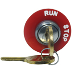 Keyswitch Assy, Round Run-Stop