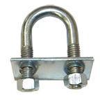 U BOLT, 3/8"-16 1" DIA I.D.