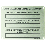 Data Tag, 3"x 4" Alum Self Adh