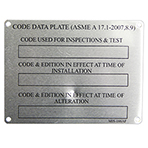 Data Tag, 3"x 4" Alum Self Adh