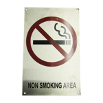 SIGN,NO SMOKING, S.S.