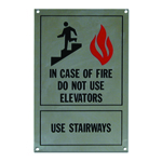 SIGN, FIRE, ENGLISH, 1/2" LETT