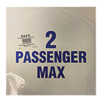Floor Decal, 2 Passenger Max, Pack of 10