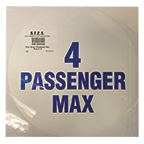 Floor Decal, 4 Passenger Max, Pack of 10