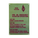 SIGN,FIRE INSTR. W/'BYPASS"
