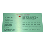 1998 ANSI II FIRE INSTRUCTIONS