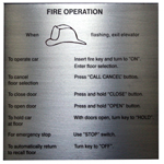 Fire Operation Instr, 6" x 6"
