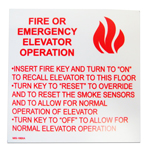 Fire Sign, Reset Phs I, 6"x 6"