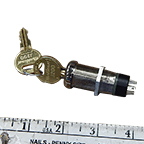 Key Switch, 3 Pos, Spring Return to Center, J200