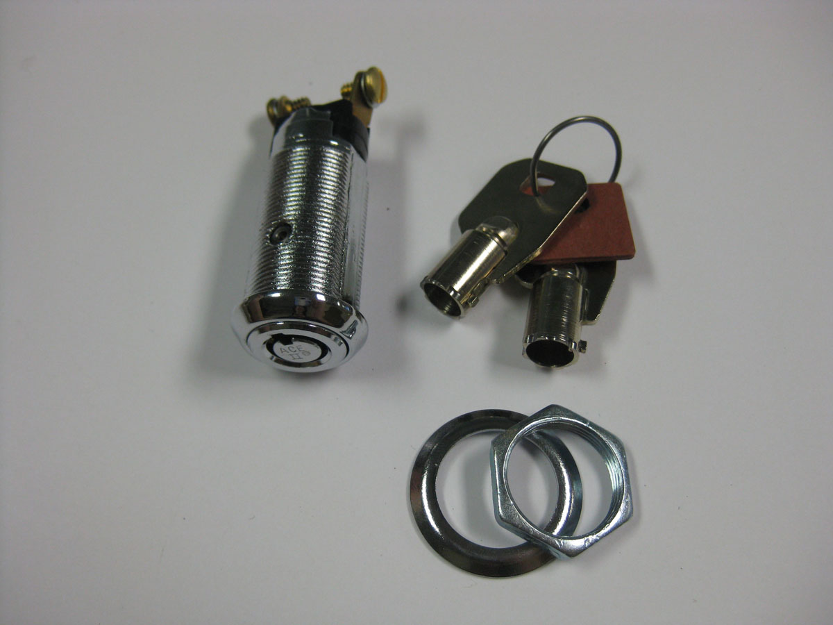 Key Switch, 2pos spring return