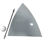 MIRROR, 10" METAL TRIANGLE CON