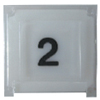 FLUSHLINE SQUARE BUTTON "#2"