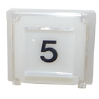 FLUSHLINE SQUARE BUTTON "#5"
