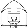 ASTRAGAL, USED ON SIDE