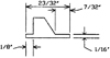 ASTRAGAL, REVERSING, 8FT SECT