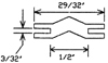 ASTRAGAL, REVERSING, 10FT SECT