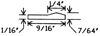 Astragal, 10ft section