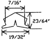 ASTRAGAL, USED ON SIDE OPENING