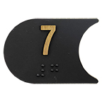 Braille, Crescent 2.05"x1.375"