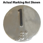 Braille, Round 1.375" SS Back